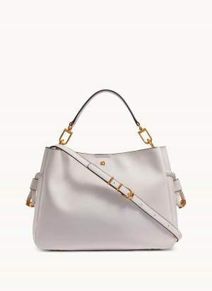 White Donna Karan Bellerose Satchel | ZA_DK70176