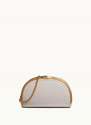 White Donna Karan Lawrence Clutch Satchel | ZA_DK22219