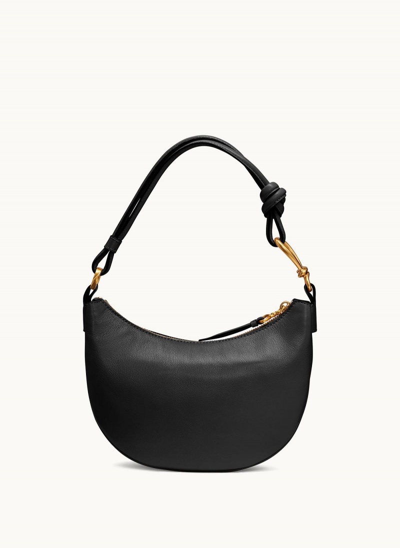 Black / Gold Donna Karan Roslyn Small Hobo Bag | ZA_DK37179